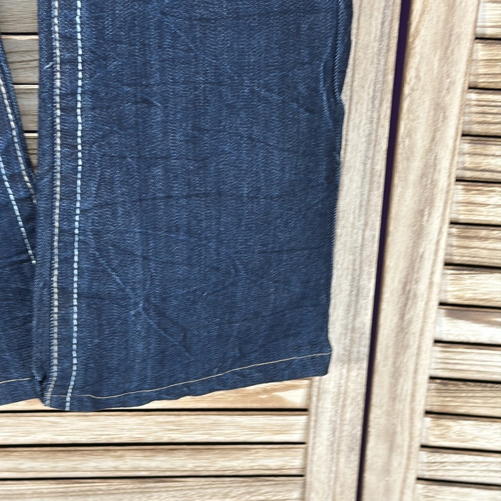 Vanilla Star Jeans Deep Indigo Straight Leg Size 9 - Picture 3 of 15